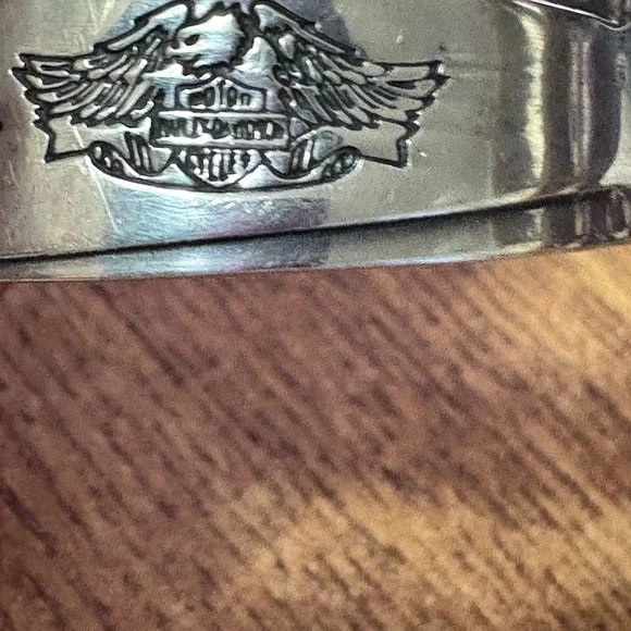 S79 Harley Davidson Sterling Cuff Bracelet - Picture 3 of 5
